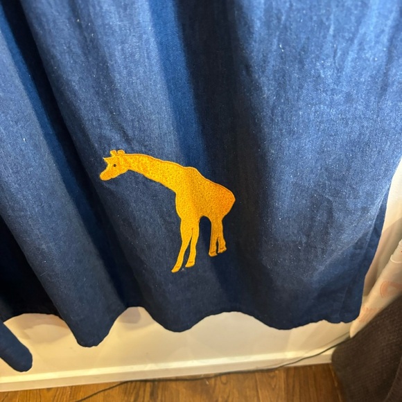 COTTON PICKIN’ by Betty Green Sz XL Dress 100% Cotton Animal Appliqués Vintage - Picture 5 of 13